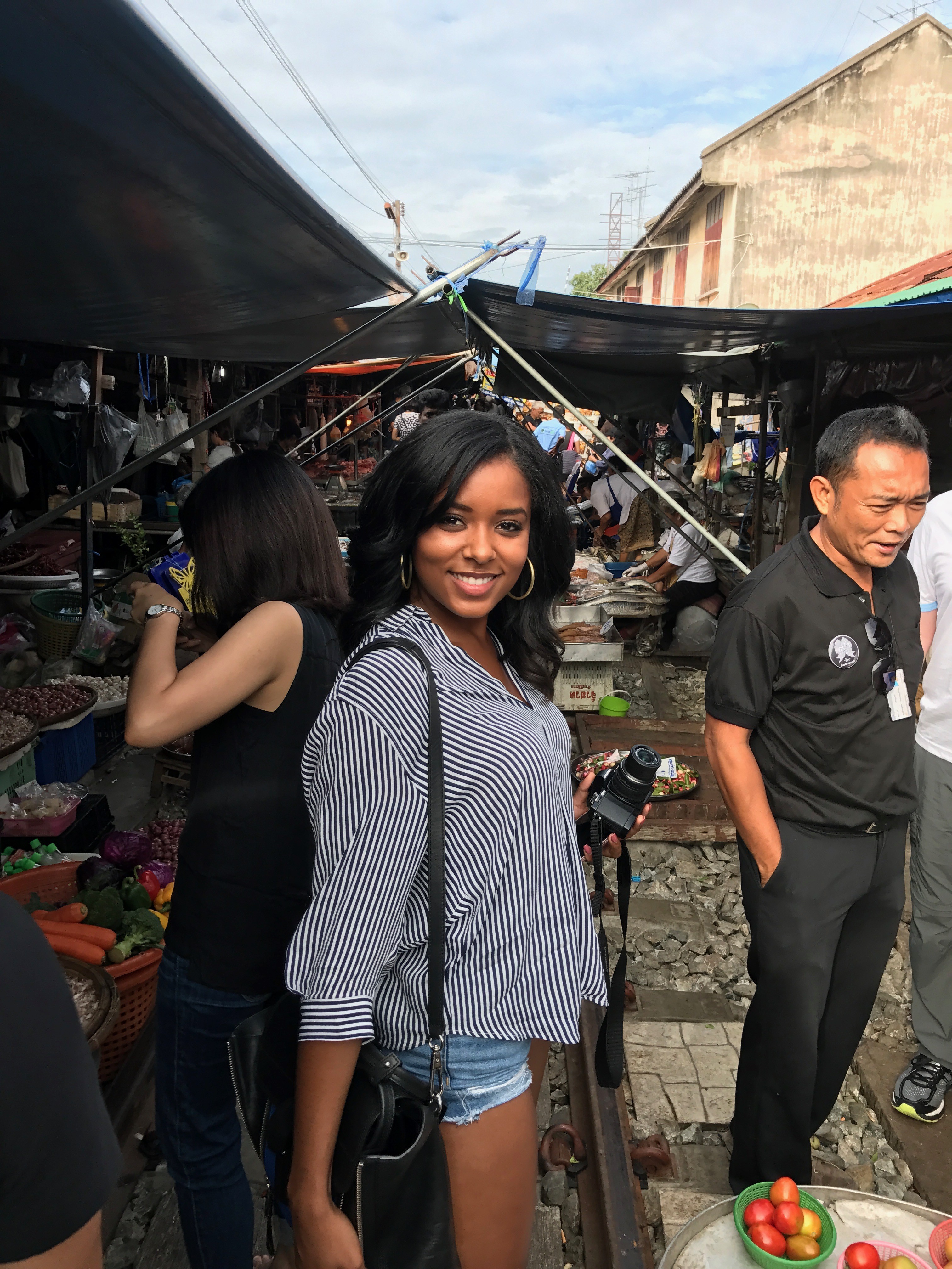 Thailand's Maeklong Railway Market: a market on an active railway travel | Shades of Pinck