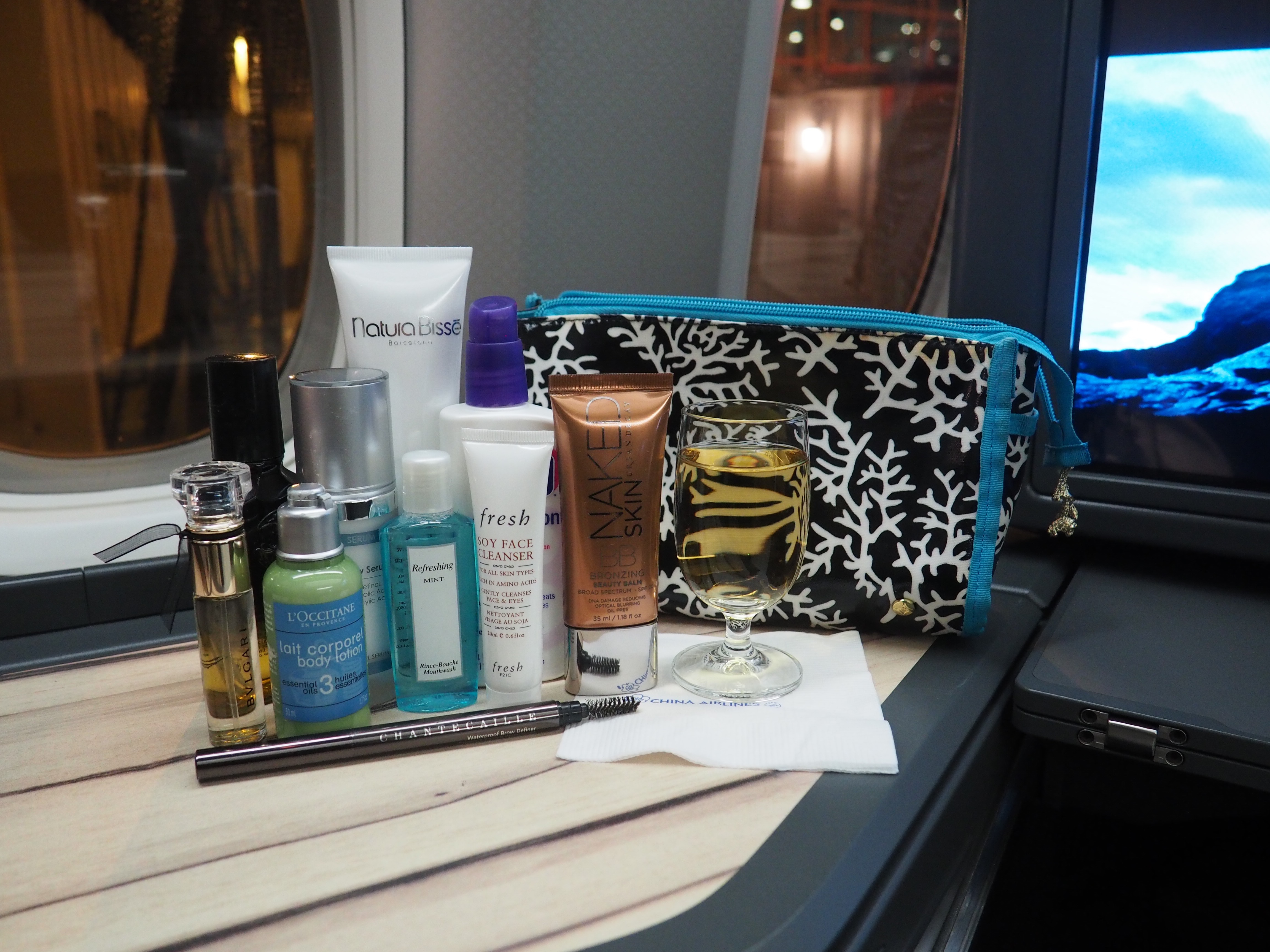 China Airlines first class business class flights travel | Shades of Pinck