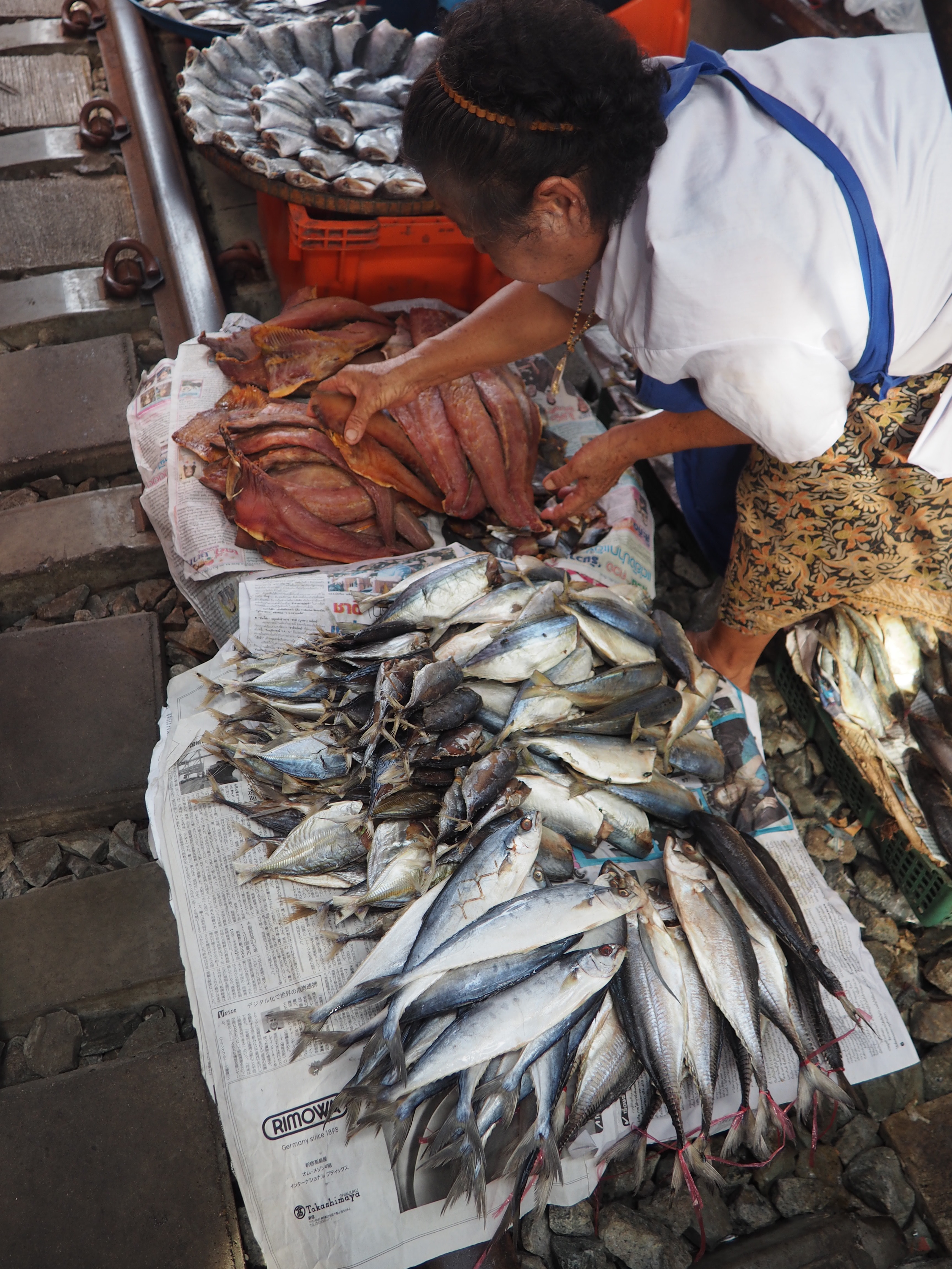 Thailand's Maeklong Railway Market: a market on an active railway travel | Shades of Pinck