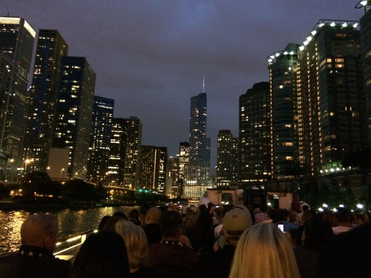 Chicago Architecture Foundation Sunset River Cruise // Shades of Pinck