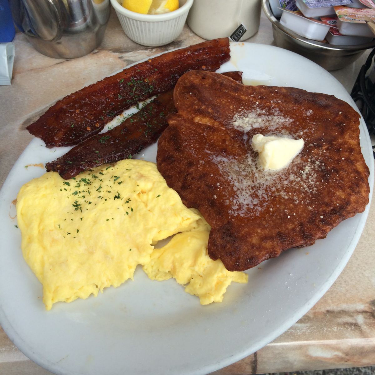 Fat Fred French toast & Millionaire's bacon